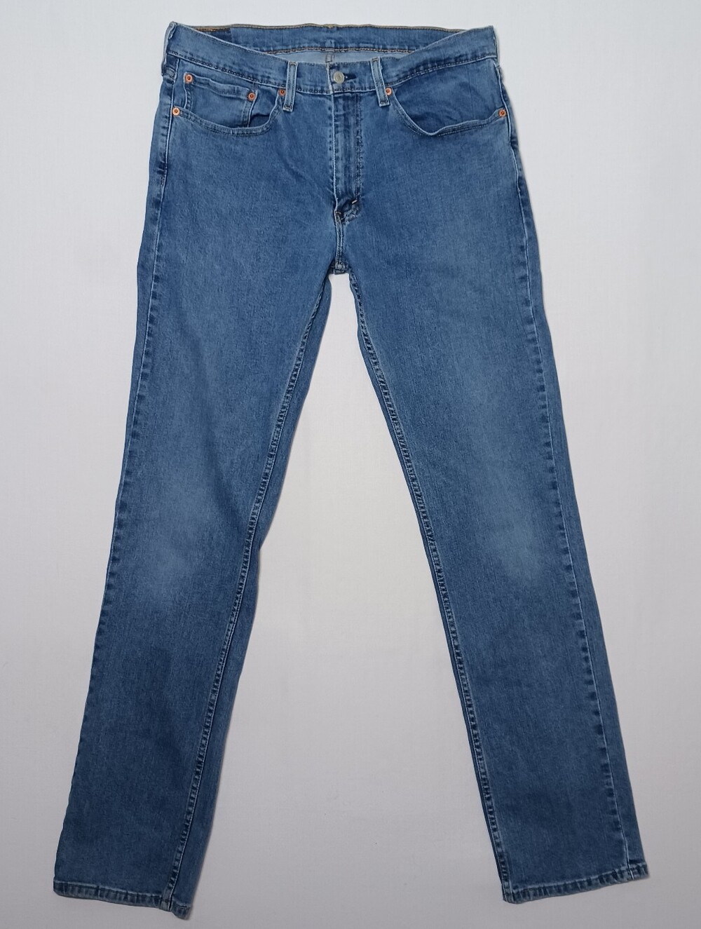 Levi's 559 Mens Relaxed Straight Fit Stretch Jeans 34X35 Medium Blue Wash Denim